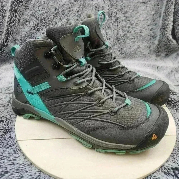 KEEN Magnet  Pool Green MARSHALL MID WP Short Lace up BOOTS Womens US 10.5 - Picture 1 of 9